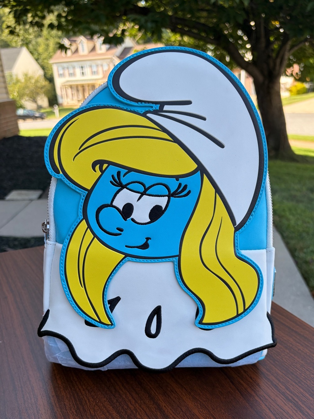 Loungefly The Smurfs Smurfette Cosplay Mini Backpack NWT